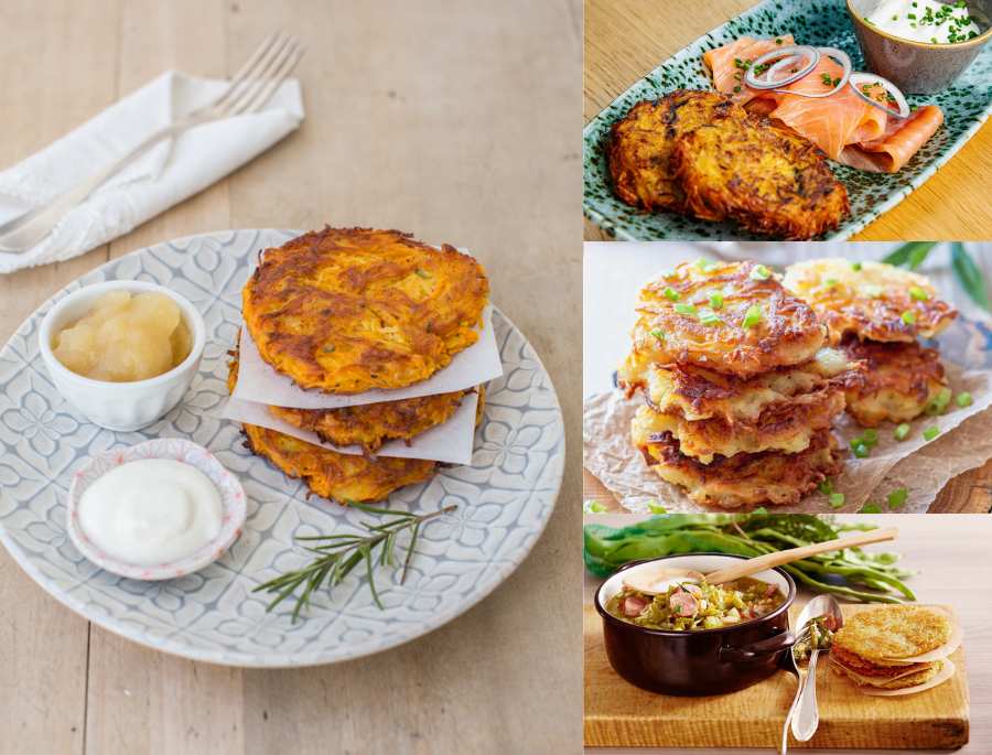 Món ăn này thường được chấm cùng với sốt táo hoặc mù tạt tùy theo sở thích của từng người