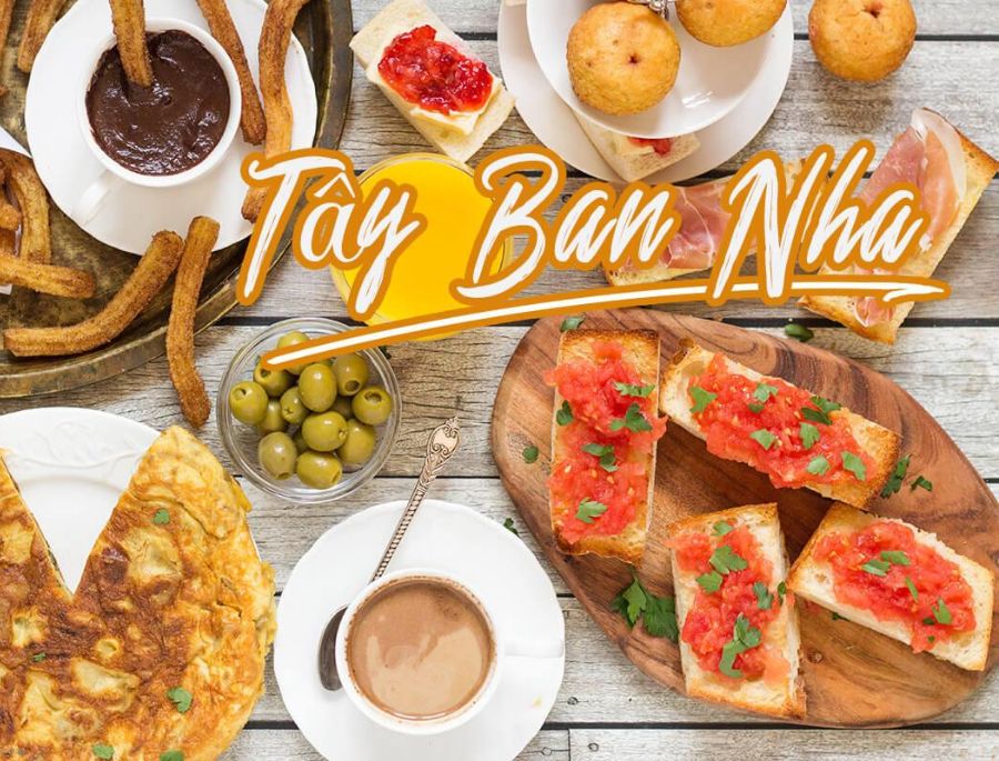 Ẩm thực tây Ban Nha vô cùng đa dạng với các món ăn truyền thống tới các món ăn hiện đại