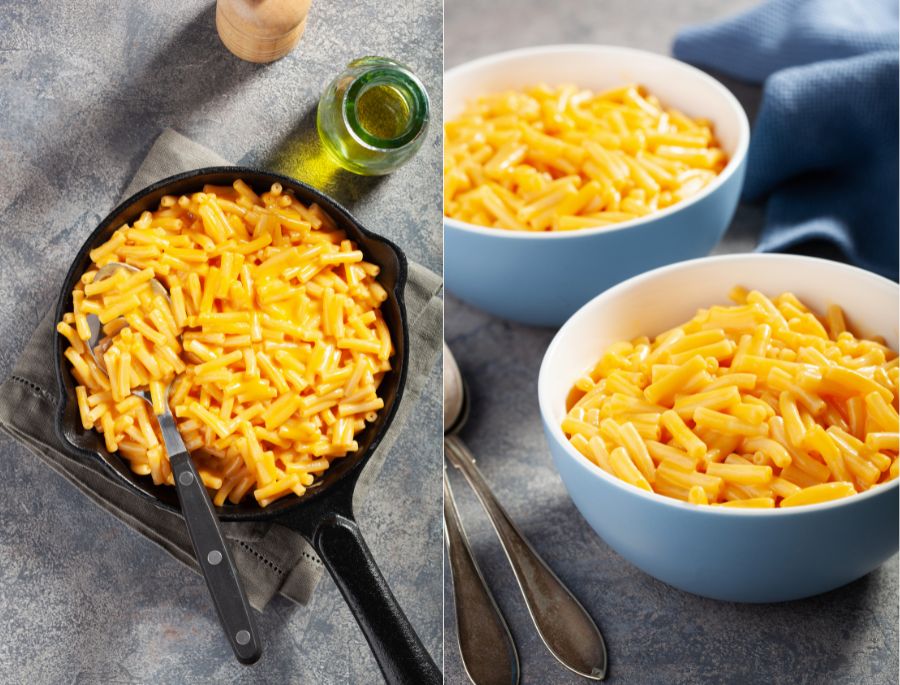 Mì ống xào phô mai có hương vị béo ngậy, thơm lừng đặc trưng của phô mai