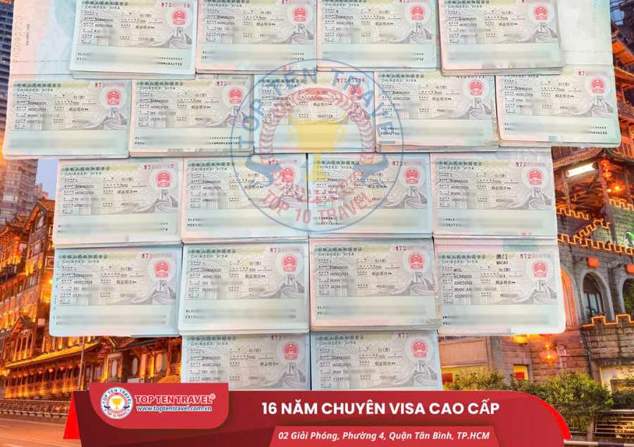 Top Ten Travel là đơn vị được Lãnh Sự Quán ưu tiên khi nộp hồ sơ xin visa Trung Quốc