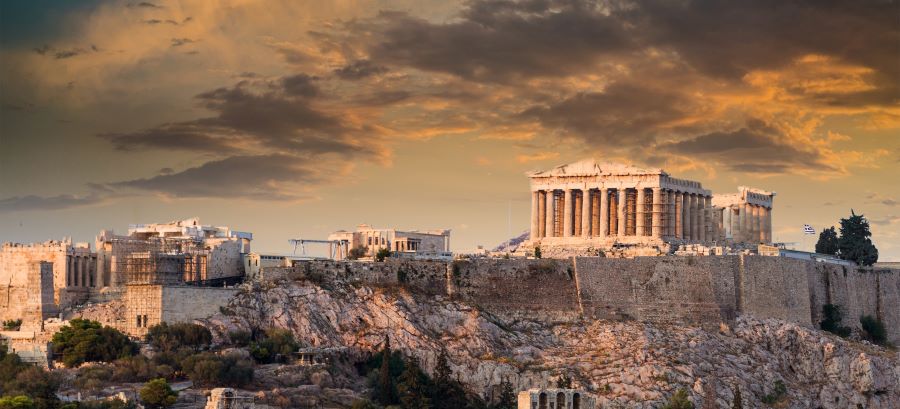 Đền Parthenon hiện đang tọa lạc tại Acropolis ở thành phố Athens