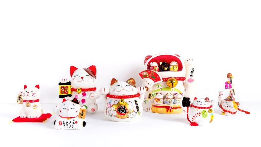 Maneki Neko màu sắc khác nhau tượng trưng cho những ý nghĩa khác nhau