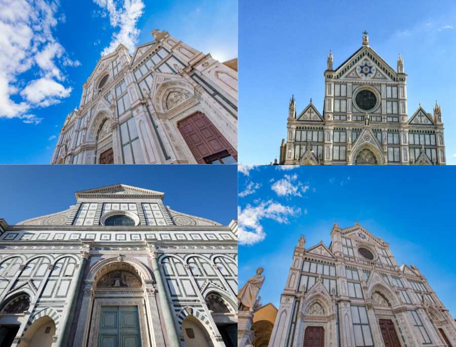 Cận cảnh các chi tiết của nhà thờ Basilica di Santa Croce