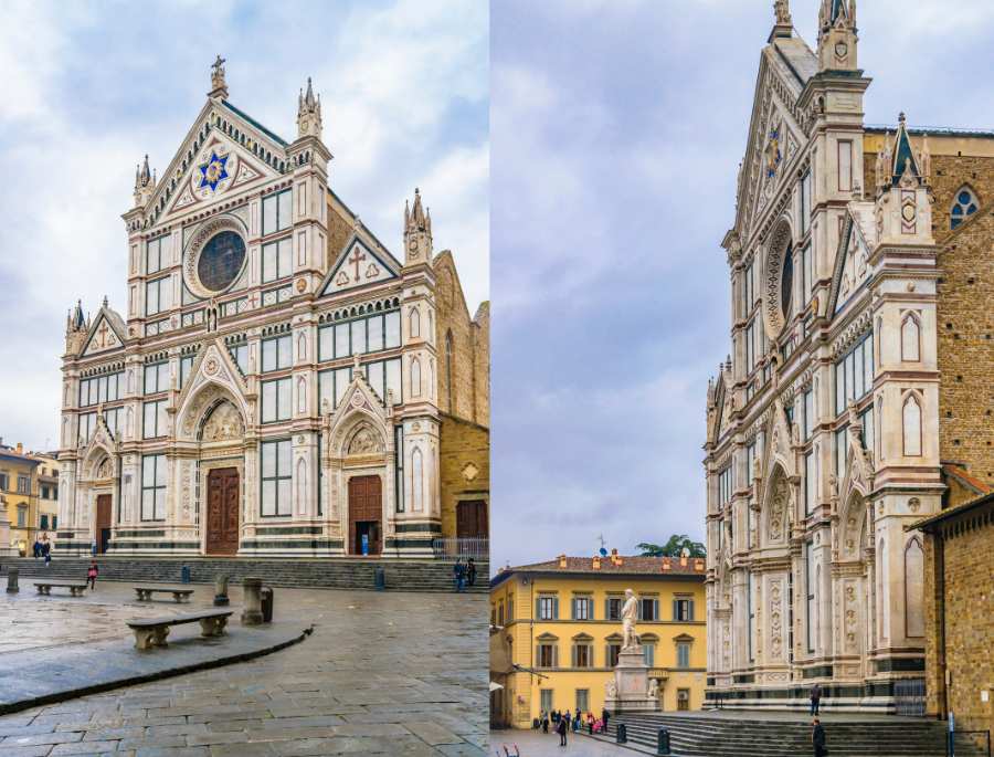 Basilica di Santa Croce là một trong những nhà thờ nổi bật nhất tại Florence