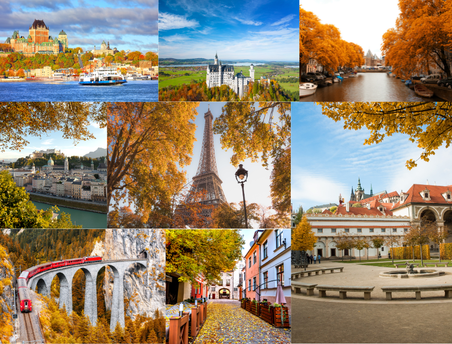 Khung trời rực rỡ của Châu Âu khi mùa thu tới