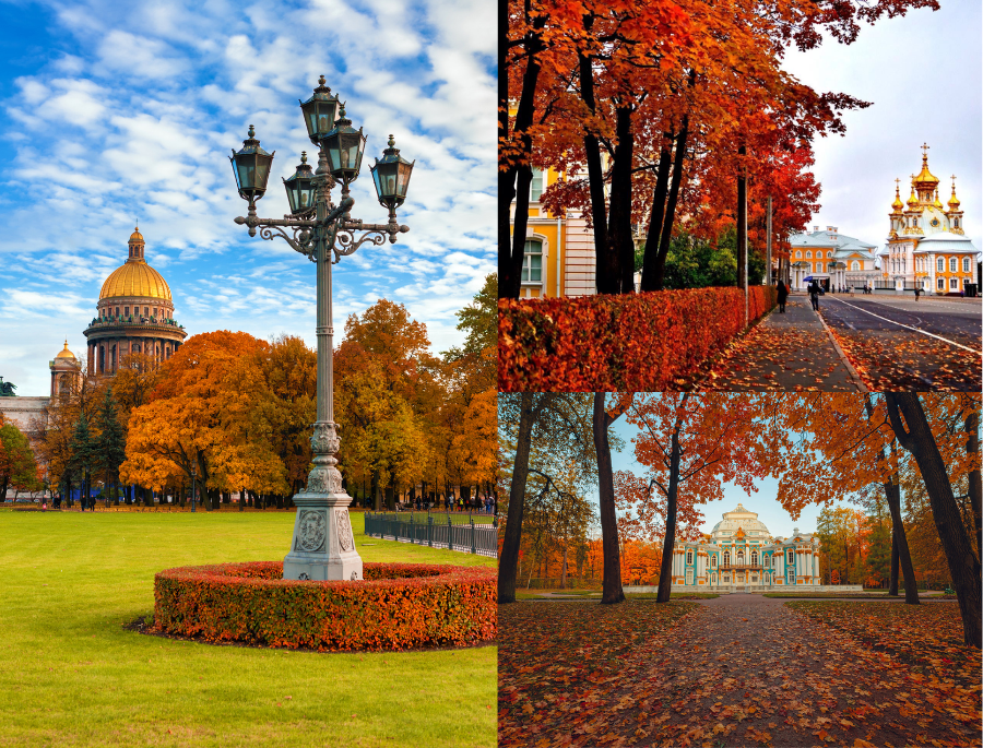 Saint Petersburg mang vẻ đẹp lãng mạn, cổ kính và đầy tinh tế mỗi khi thu về