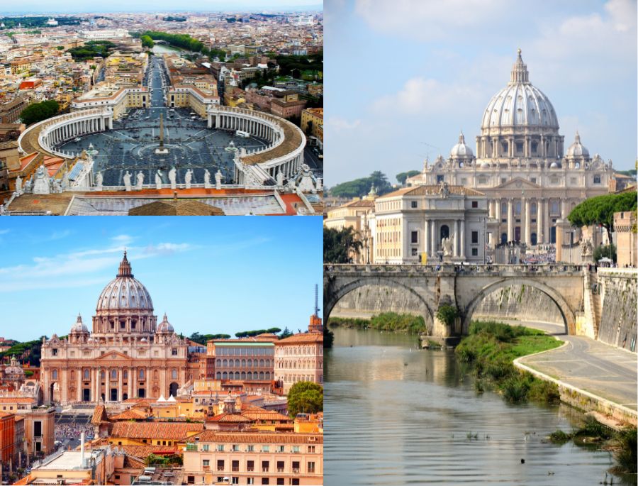 Các công trình kiến trúc tại Vatican thu hút du khách bởi kiểu dáng độc đáo