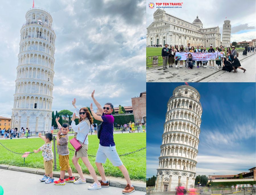 Tháp Nghiêng Pisa là một địa điểm check in yêu thích của khách yêu nhà Top Ten Travel