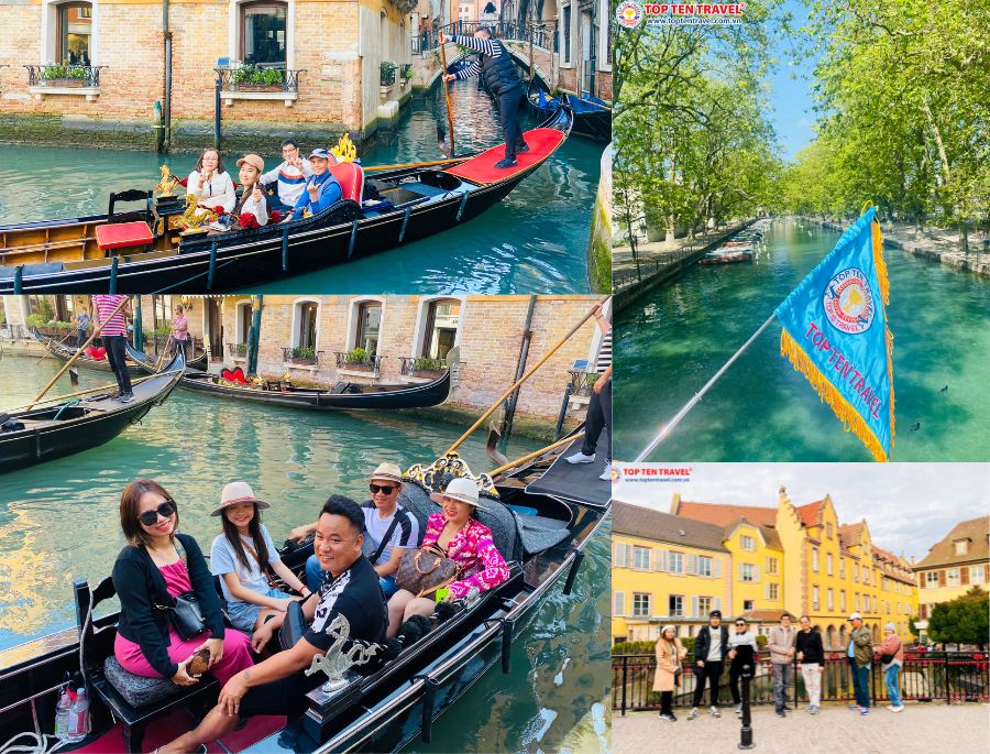 Đoàn khách Top Ten Travel trải nghiệm ngồi thuyền khám phá Thành phố Venice