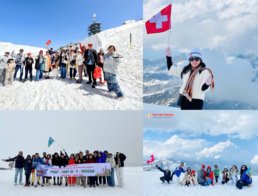 Núi Titlis được bao phủ bởi tuyết trắng quanh năm và là địa điểm yêu thích của khách du lịch