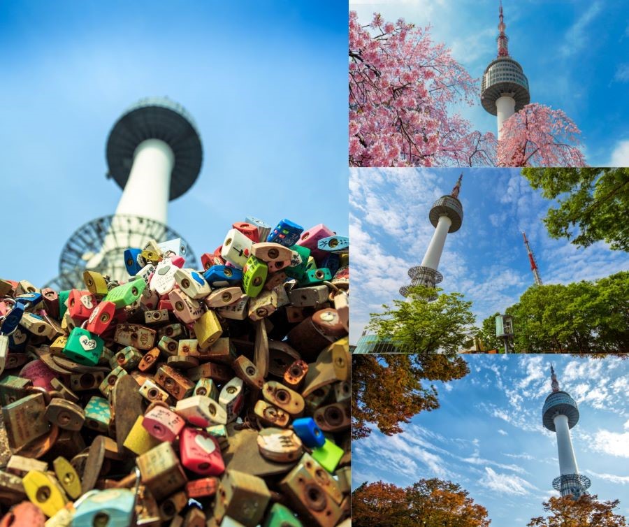 Tháp Namsan qua từng giai đoạn mùa trong năm