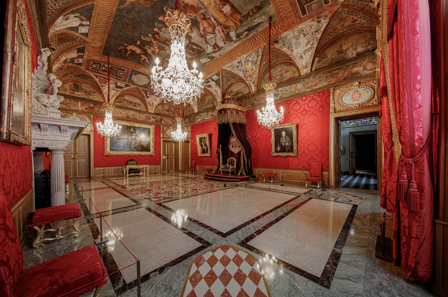 Kiến trúc xa hoa của Cung điện Hoàng gia Monaco