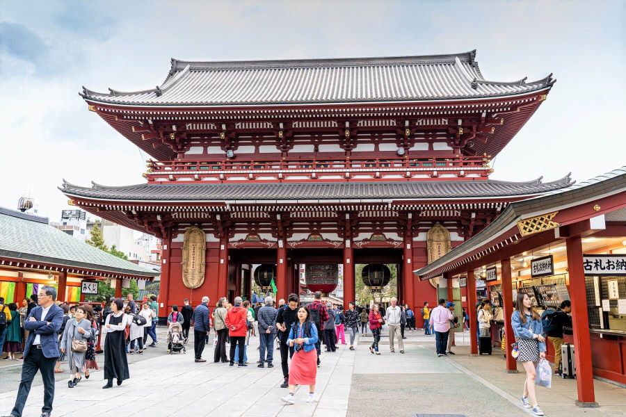 Sensoji được xem là ngôi chùa cổ nhất thủ đô Tokyo