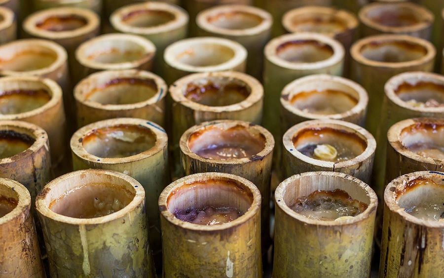 Xôi tre khiến thực khách say mê bởi hương vị thơm ngon độc đáo