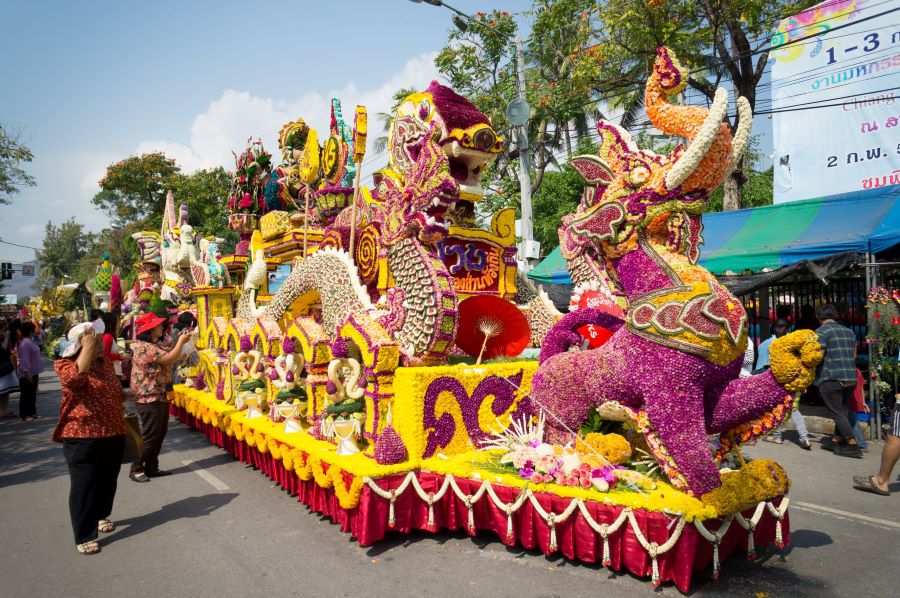 Lễ hội hoa Chiang Mai ra đời với mục đích tôn vinh vẻ đẹp yêu kiều, diễm lệ của muôn vàn các loài hoa