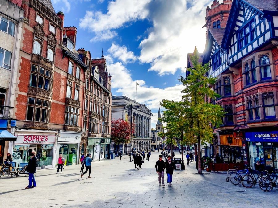 Nottingham ngày nay đã trở thành một điểm đến văn hóa nổi tiếng tại Anh