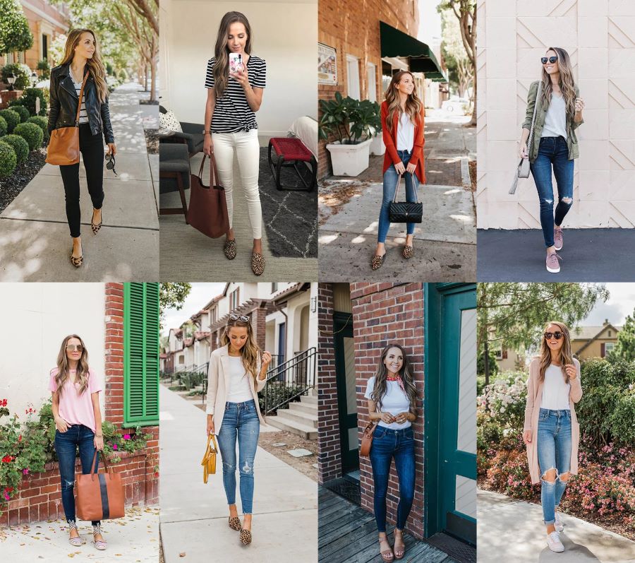 Du khách có thể phối đủ các thể loại áo với quần jeans cá tính hoặc quần tây 