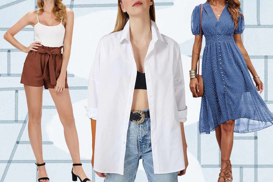 Du khách nữ nên chọn những set đồ thoải mái, năng động và mát mẻ với màu sắc đơn giản