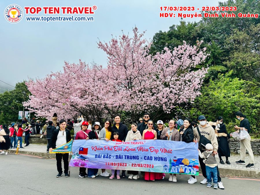 Đoàn khách Top Ten Travel tham quan, khám phá Đài Loan