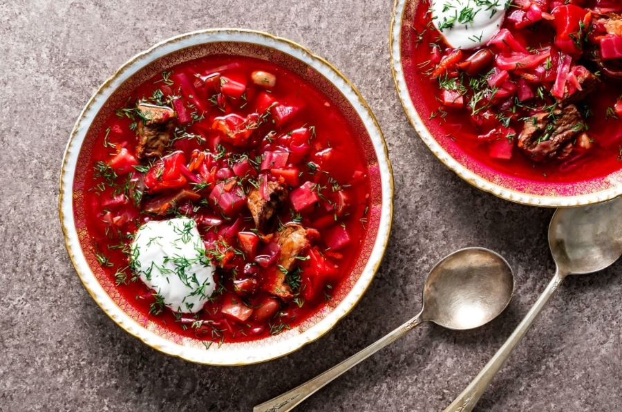 Súp củ cải đỏ Borscht - sự kết hợp hoàn hảo giữa các loại nguyên liệu rau và thịt