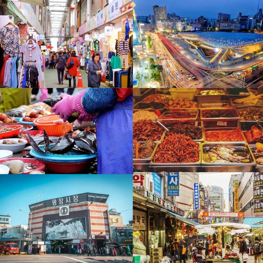 Các khu chợ truyền thống cũng là những điểm đến mà các tín đồ du lịch Hàn Quốc không nên bỏ qua