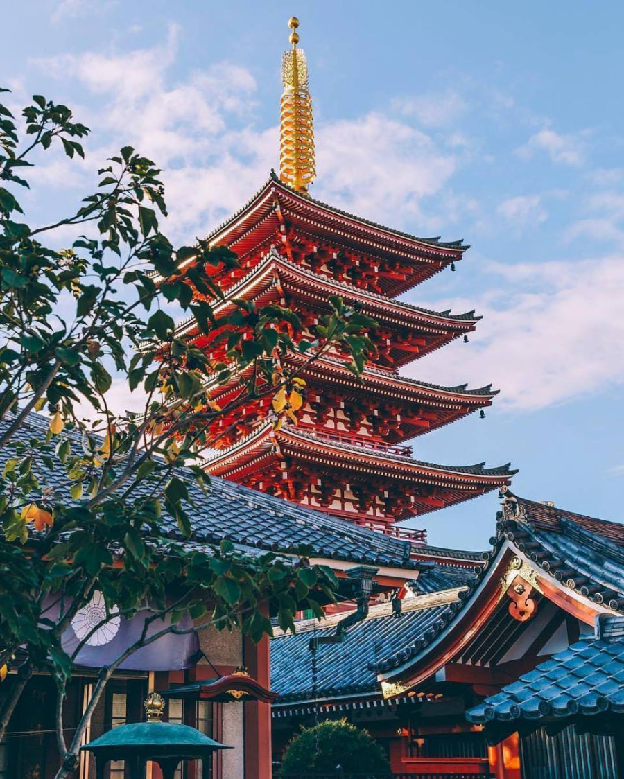 Kiến trúc của Sensoji mang đậm nét đặc trưng của Phật giáo Nhật Bản