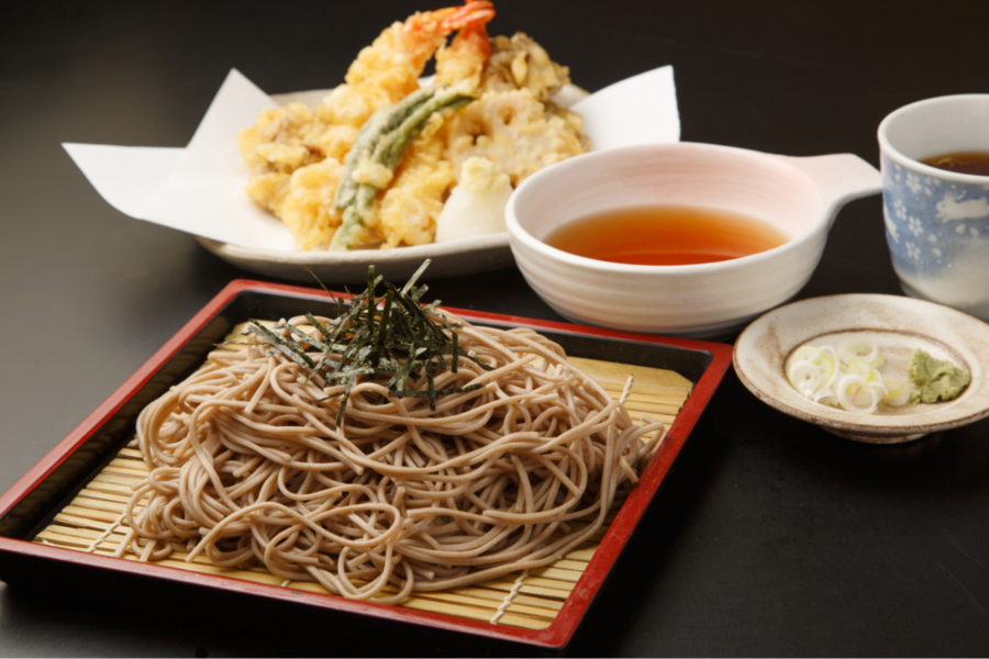 Mori Soba, món mì Soba luộc chín đơn giản, ăn kèm nước tương đậu nành