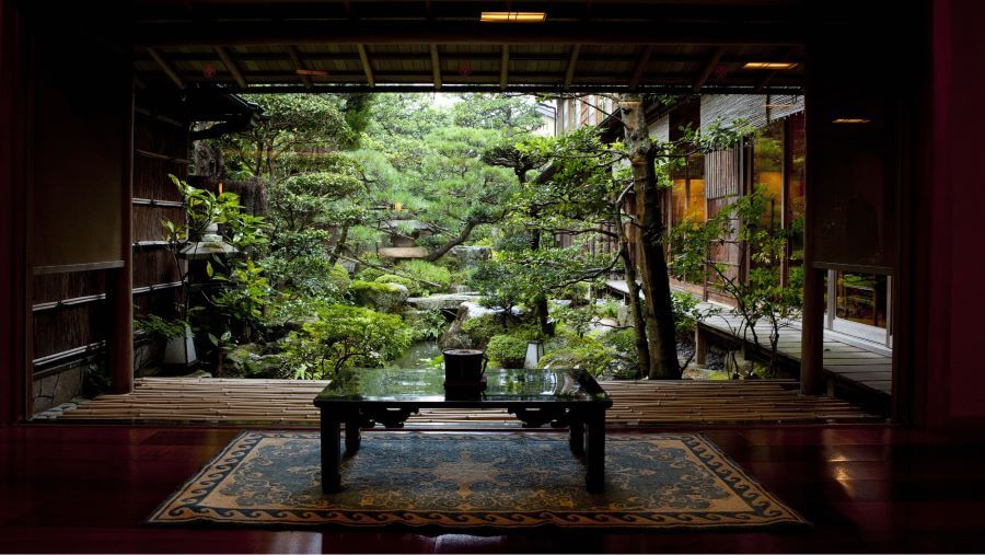 Vườn Nhật là một yếu tố không thể thiếu trong kiến trúc Ryokan