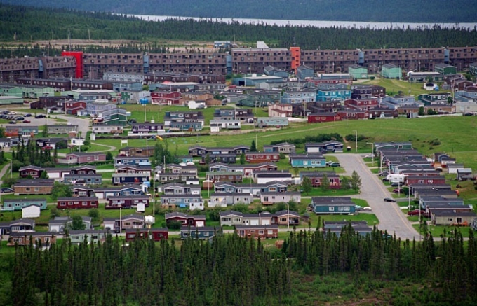 Thị trấn Fermont nhìn từ trên cao