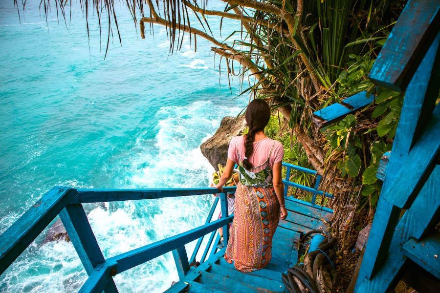 Đến với thác nước Peguyangan, du khách sẽ được tận mắt chiêm ngưỡng khung cảnh mênh mông, rộng lớn của Ấn Độ Dương