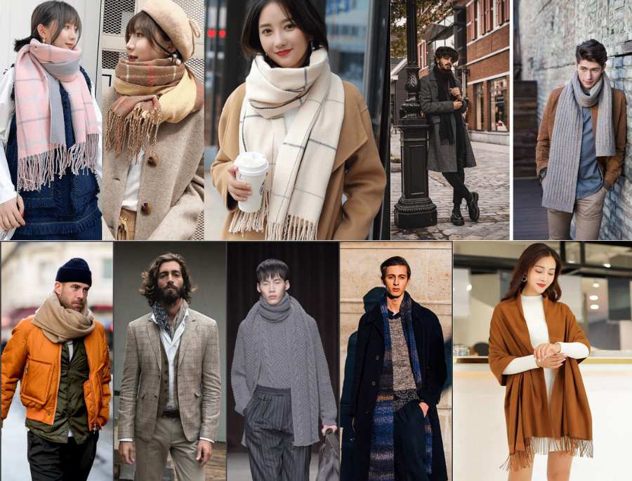 Một chiếc khăn quàng cổ sẽ giúp bạn giữ ấm khi trời trở lạnh