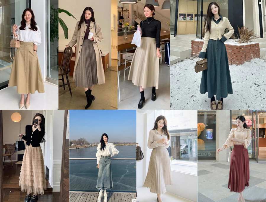 Việc lựa chọn những chiếc váy dài sẽ biến bạn thành một “Nàng thơ” vô cùng xinh đẹp