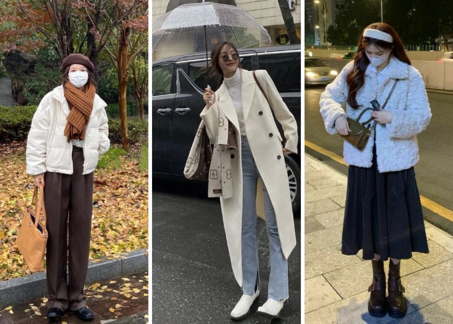 Giày boot da mềm hoặc giày thể thao là những lựa chọn hoàn hảo, vừa giúp bạn giữ ấm vừa tạo nên phong cách thời thượng