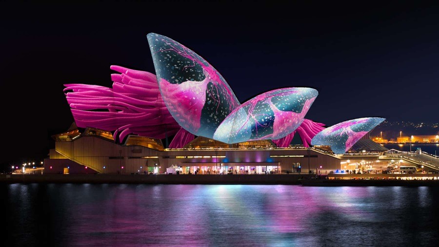 Các kỹ thuật ánh sáng sáng tạo nhất được phô diễn trong lễ hội Vivid Sydney