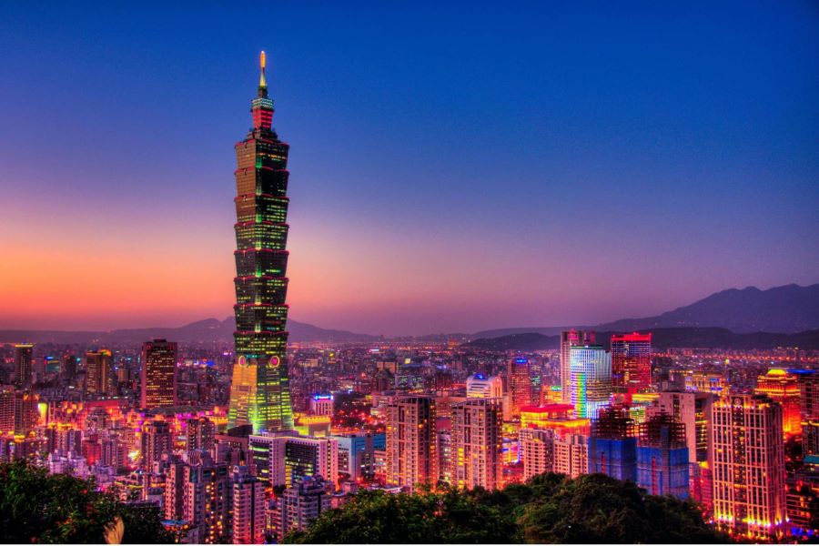  Sự huyền ảo của Tòa Tháp Taipei 101 mỗi khi về đêm