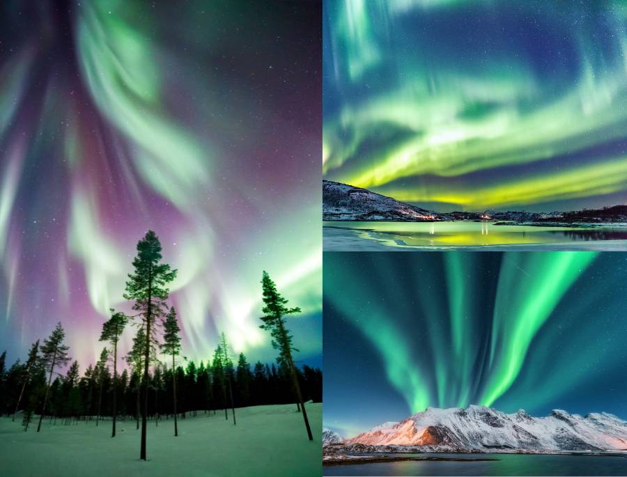 Muôn vàn hình thái của hiện tượng bắc cực quang