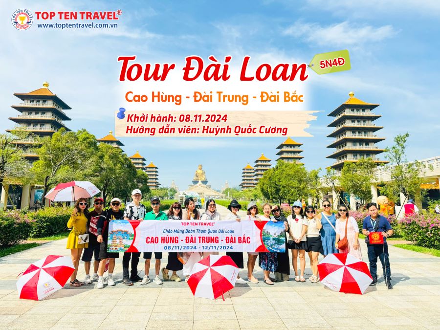 Tổng hợp hình đoàn tour Đài Loan khởi hành vào tháng 11/2024