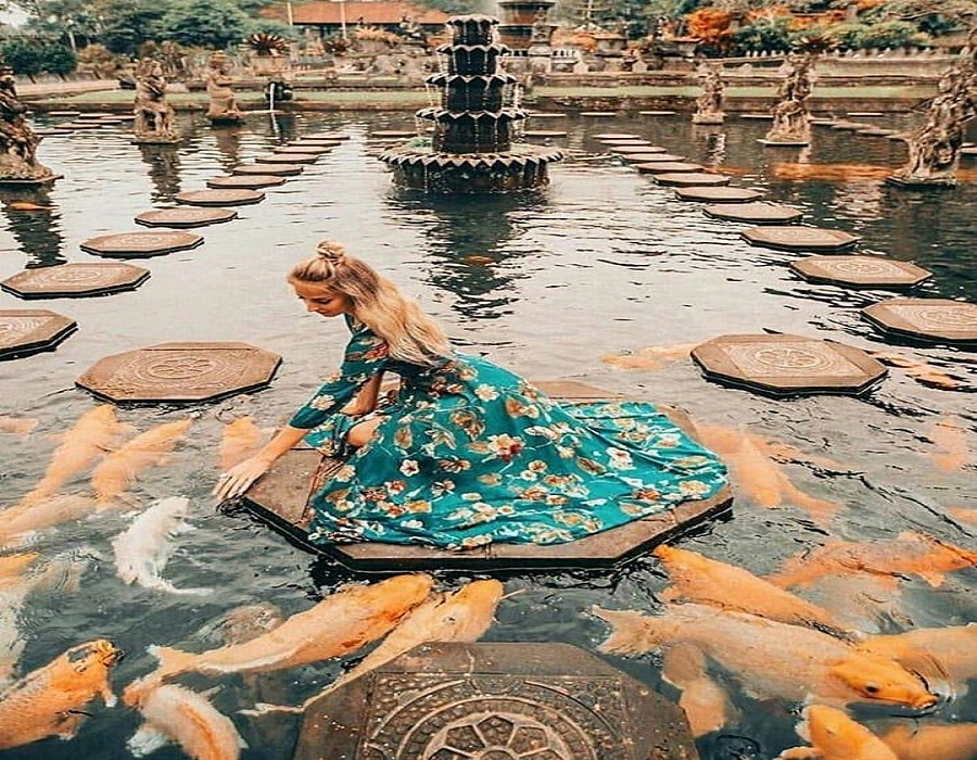 Hồ cá chép ở Bali