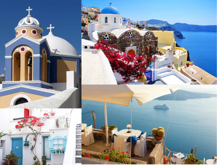 Fira sở hữu những quán cà phê lãng mạn với tầm nhìn 