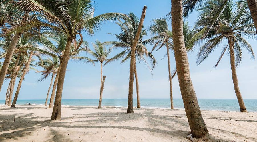 Biển Cửa Đại là một bãi biển đẹp với bờ cát trắng mịn và nước biển trong xanh