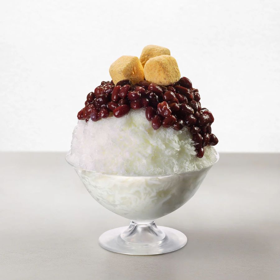 Kem đá bào Bingsu Hàn Quốc vị đậu đỏ truyền thống 