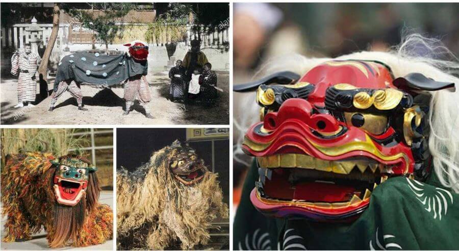  Màu sắc của mặt nạ Shishimai thường là đỏ, đen, trắng hoặc vàng, tượng trưng cho sức mạnh, quyền lực và sự may mắn