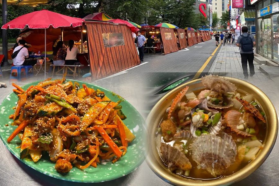 Pojangmacha là những quán ăn nhỏ nằm ven đường với mức giá vô cùng bình dân