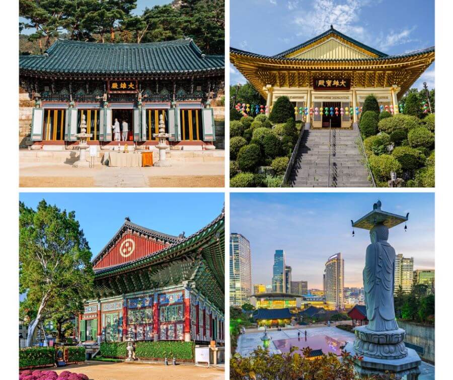 Seoul không chỉ nổi tiếng với những tòa nhà chọc trời hiện đại mà còn ẩn chứa vẻ đẹp trầm mặc của những ngôi chùa cổ kính