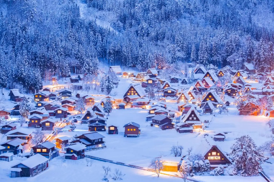 Mùa đông tại làng Shirakawago 