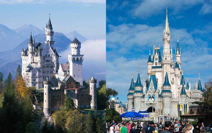 Neuschwanstein là nguồn cảm hứng cho những bộ phim hoạt hình trứ danh của Disney