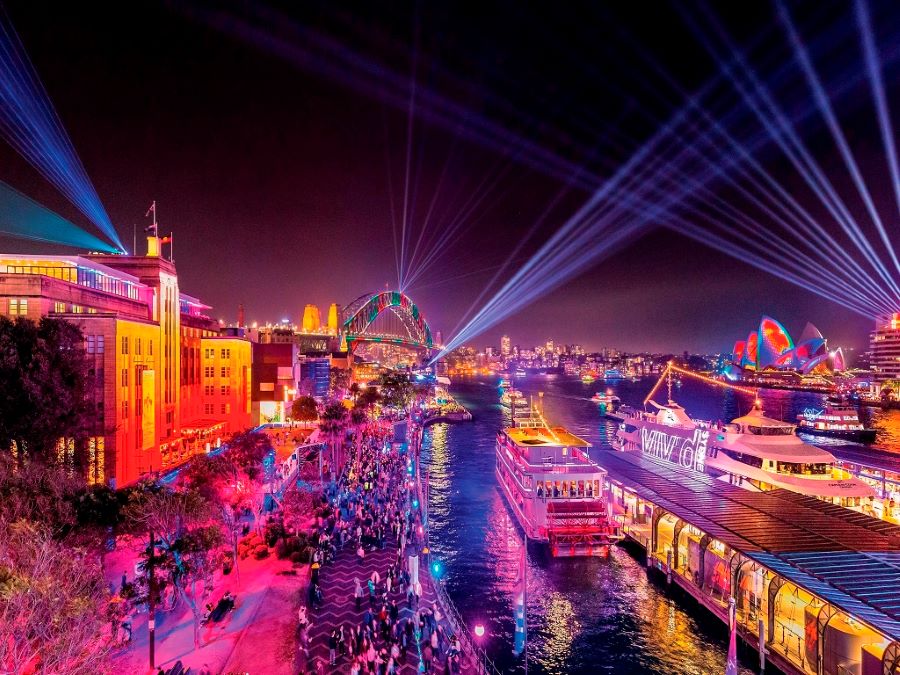 Khám phá lễ hội ánh sáng Vivid Sydney khi đi du lịch Úc