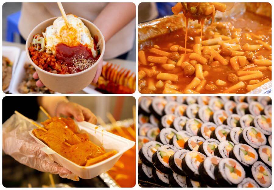 Thưởng thức ẩm thực đường phố là một trong những trải nghiệm cần thiết khi đi du lịch Seoul