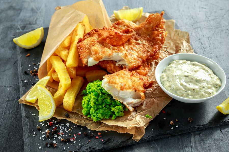 Fish and chips - món ăn điển hình tuy đơn giản nhưng lại có sức hấp dẫn vô cùng đặc biệt