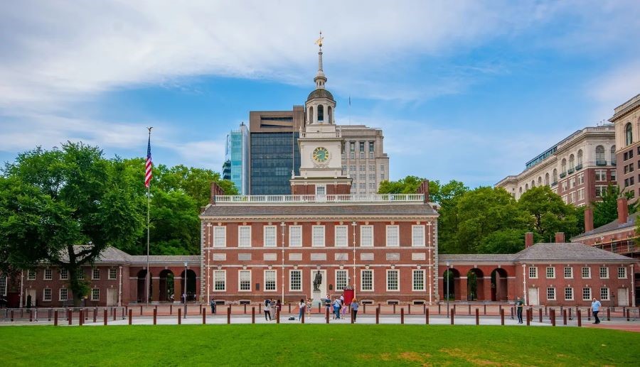 Tòa nhà Độc lập Philadelphia là một biểu tượng to lớn, đại diện cho tinh thần và giá trị cốt lõi của nước Mỹ